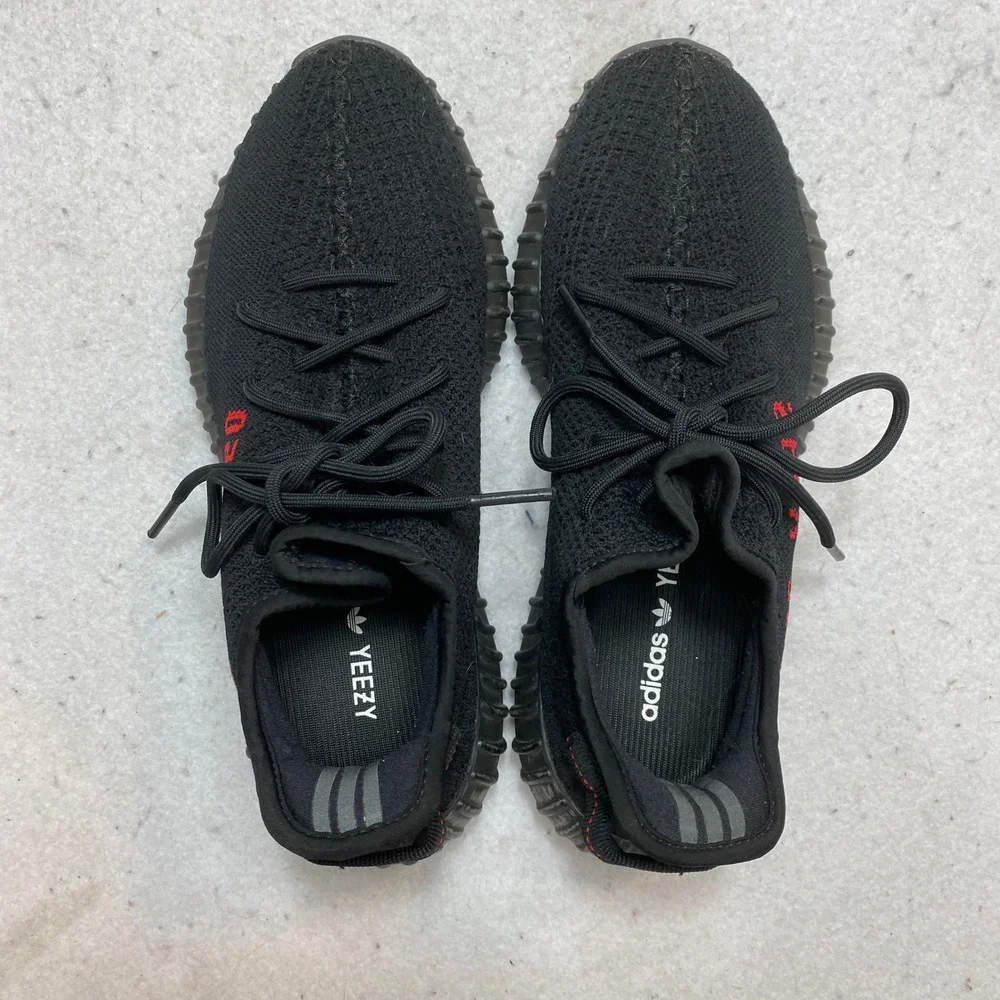 Adidas Sneakers Mens 10 Black Yeezy Boost 350 V2 Bred CP9652